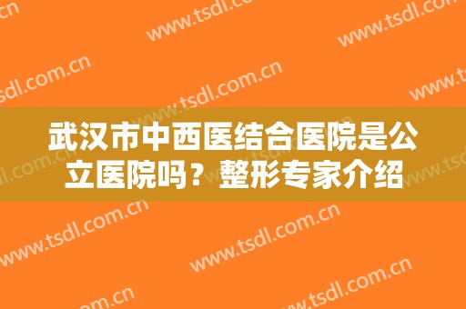 武汉市中西医结合医院是公立医院吗？整形专家介绍