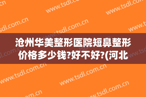 沧州华美整形医院短鼻整形价格多少钱?好不好?(河北沧州整形医院哪家比较好)