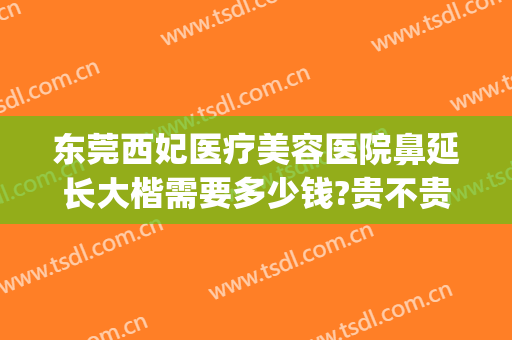东莞西妃医疗美容医院鼻延长大楷需要多少钱?贵不贵?(东莞西妃整形医院医生)