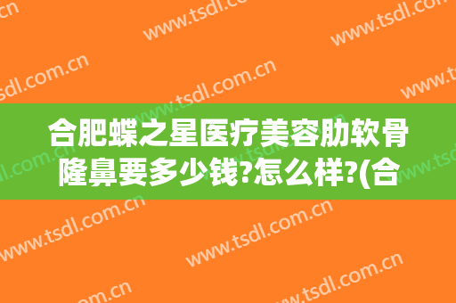 合肥蝶之星医疗美容肋软骨隆鼻要多少钱?怎么样?(合肥蝶之星整形)