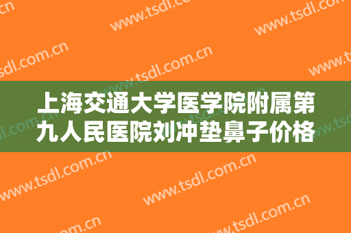 上海交通大学医学院附属第九人民医院刘冲垫鼻子价格表!贵不贵?