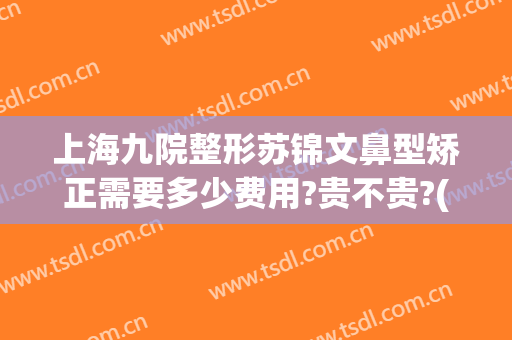 上海九院整形苏锦文鼻型矫正需要多少费用?贵不贵?(上海九院整形鼻子案例)