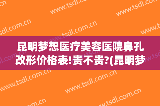 昆明梦想医疗美容医院鼻孔改形价格表!贵不贵?(昆明梦想整形美容医院地址)