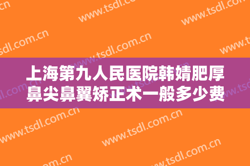 上海第九人民医院韩婧肥厚鼻尖鼻翼矫正术一般多少费用?多长时间恢复?