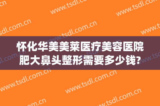 怀化华美美莱医疗美容医院肥大鼻头整形需要多少钱?多长时间恢复?(怀化华美整形医院院长)
