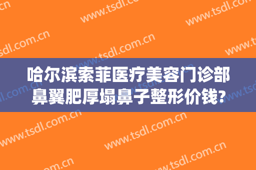 哈尔滨索菲医疗美容门诊部鼻翼肥厚塌鼻子整形价钱?靠谱吗?(索菲整形医院电话)