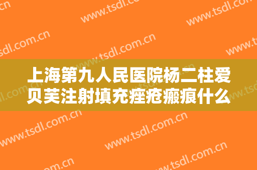 上海第九人民医院杨二柱爱贝芙注射填充痤疮瘢痕什么价格?需要多久恢复?