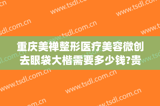 重庆美禅整形医疗美容微创去眼袋大楷需要多少钱?贵不贵?(重庆美禅整形正规吗)