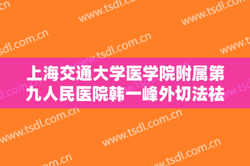 上海交通大学医学院附属第九人民医院韩一峰外切法祛眼袋需要多少钱?怎么样?