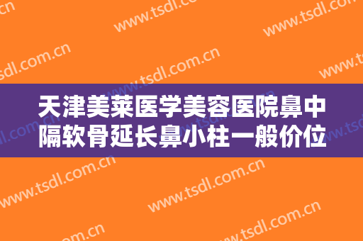 天津美莱医学美容医院鼻中隔软骨延长鼻小柱一般价位是多少费用?贵不贵?