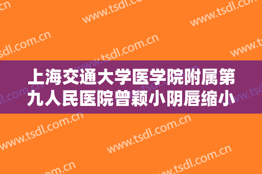 上海交通大学医学院附属第九人民医院曾颖小阴唇缩小需要多少钱?多长时间恢复?