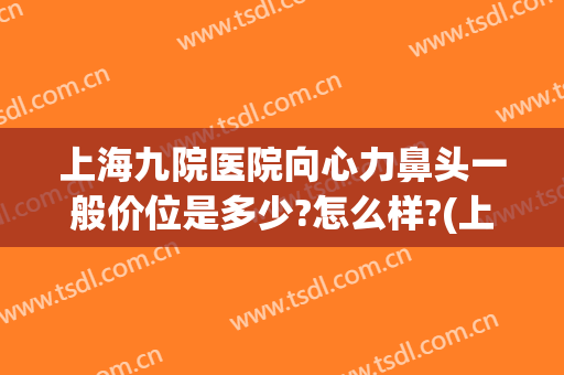 上海九院医院向心力鼻头一般价位是多少?怎么样?(上海九院眼鼻综合多少钱)
