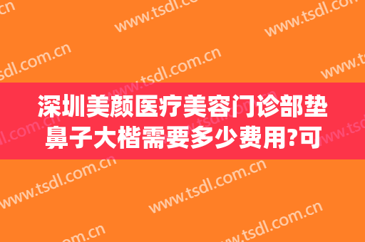 深圳美颜医疗美容门诊部垫鼻子大楷需要多少费用?可靠吗?(美容院整鼻子多少钱)