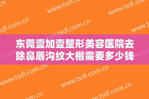 东莞壹加壹整形美容医院去除鼻唇沟纹大楷需要多少钱?需要多久恢复?