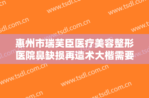 惠州市瑞芙臣医疗美容整形医院鼻缺损再造术大楷需要多少钱?可靠吗?