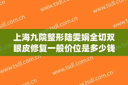 上海九院整形陆雯娟全切双眼皮修复一般价位是多少钱?可靠吗?(上海九院割双眼皮案例近期)