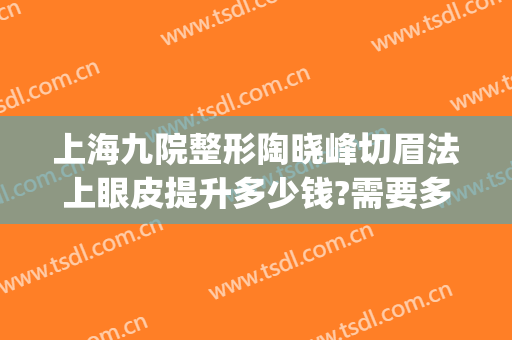 上海九院整形陶晓峰切眉法上眼皮提升多少钱?需要多久恢复?(上海九院割双眼皮面诊后要多久手术)