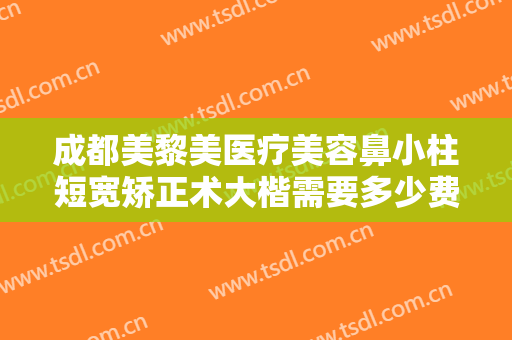 成都美黎美医疗美容鼻小柱短宽矫正术大楷需要多少费用?效果怎么样?