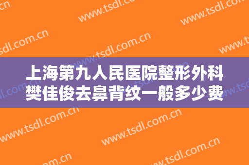 上海第九人民医院整形外科樊佳俊去鼻背纹一般多少费用?好不好?