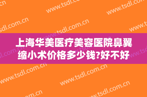 上海华美医疗美容医院鼻翼缩小术价格多少钱?好不好?(缩小鼻翼手术费)