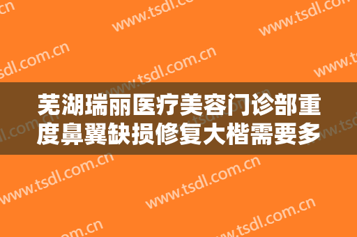芜湖瑞丽医疗美容门诊部重度鼻翼缺损修复大楷需要多少费用?好不好?