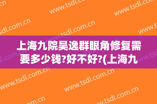 上海九院吴逸群眼角修复需要多少钱?好不好?(上海九院做眼睛修复最好的医生)
