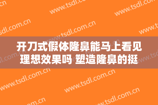 开刀式假体隆鼻能马上看见理想效果吗 塑造隆鼻的挺直秀美