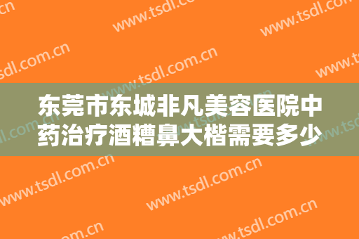 东莞市东城非凡美容医院中药治疗酒糟鼻大楷需要多少钱?贵不贵?