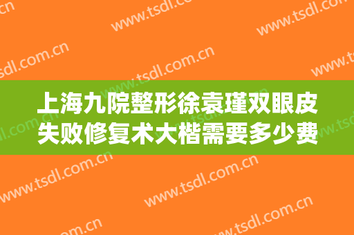 上海九院整形徐袁瑾双眼皮失败修复术大楷需要多少费用?贵不贵?(上海九院李瑾做双眼皮怎么样)