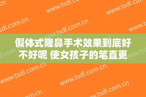 假体式隆鼻手术效果到底好不好呢 使女孩子的笔直更加迷人