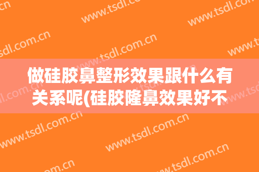做硅胶鼻整形效果跟什么有关系呢(硅胶隆鼻效果好不好)