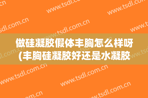 做硅凝胶假体丰胸怎么样呀(丰胸硅凝胶好还是水凝胶)