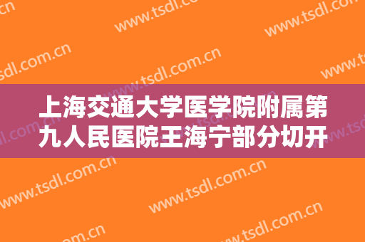 上海交通大学医学院附属第九人民医院王海宁部分切开法双眼皮一般多少钱?靠谱吗?