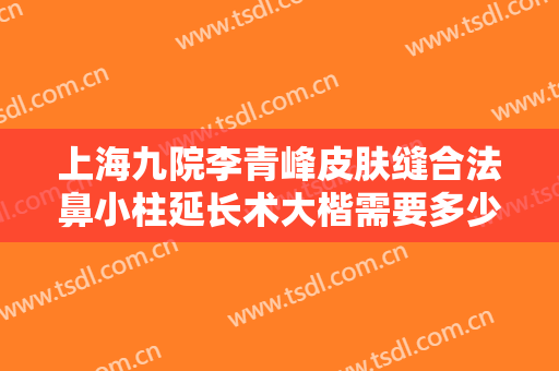 上海九院李青峰皮肤缝合法鼻小柱延长术大楷需要多少费用?需要多久恢复?
