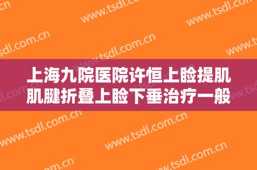 上海九院医院许恒上睑提肌肌腱折叠上睑下垂治疗一般价位是多少钱?效果怎么样?