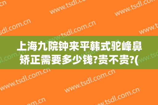 上海九院钟来平韩式驼峰鼻矫正需要多少钱?贵不贵?(鼻梁矫正价格)