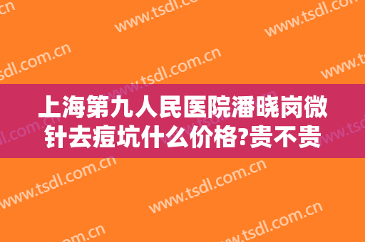 上海第九人民医院潘晓岗微针去痘坑什么价格?贵不贵?