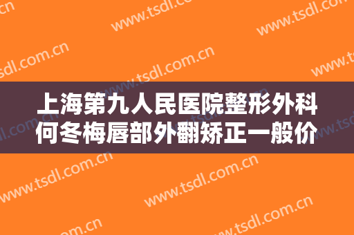 上海第九人民医院整形外科何冬梅唇部外翻矫正一般价位是多少钱?好不好?