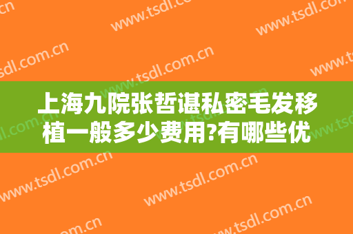 上海九院张哲谌私密毛发移植一般多少费用?有哪些优势?
