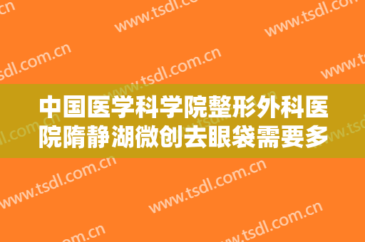 中国医学科学院整形外科医院隋静湖微创去眼袋需要多少钱?怎么样?