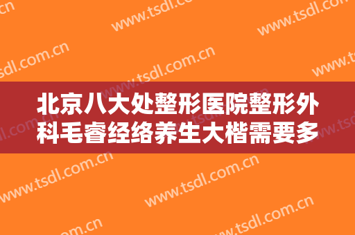 北京八大处整形医院整形外科毛睿经络养生大楷需要多少费用?好不好?