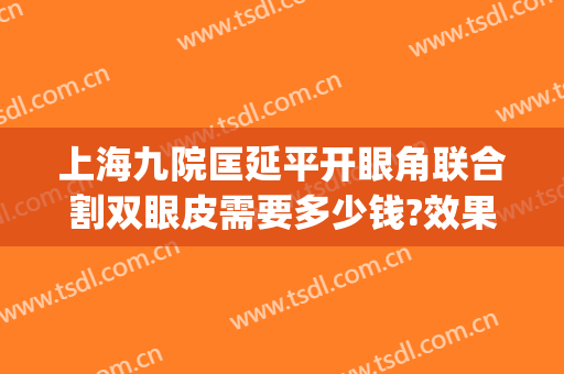 上海九院匡延平开眼角联合割双眼皮需要多少钱?效果怎么样?(上海九院割双眼皮需要多少钱一次)