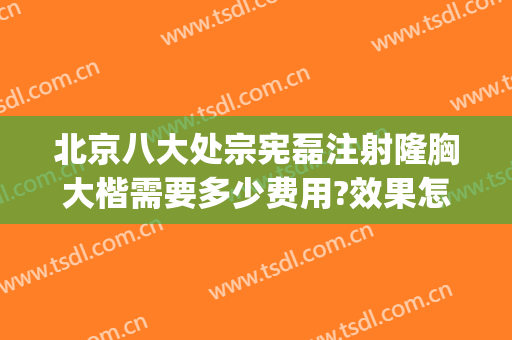 北京八大处宗宪磊注射隆胸大楷需要多少费用?效果怎么样?(北京八大处隆胸多少钱)