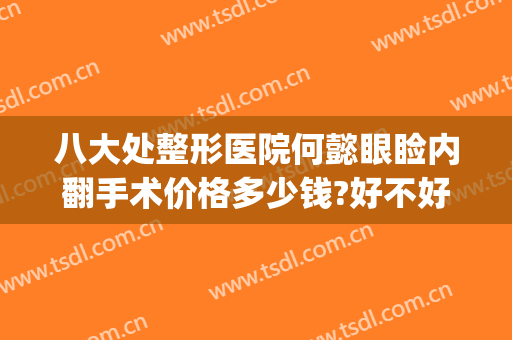 八大处整形医院何懿眼睑内翻手术价格多少钱?好不好?(八大处整形双眼皮医生)