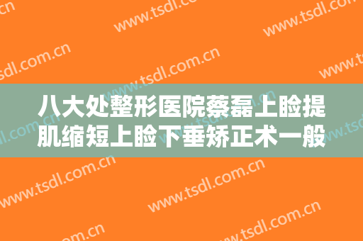 八大处整形医院蔡磊上睑提肌缩短上睑下垂矫正术一般价位是多少?怎么样?