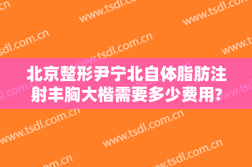 北京整形尹宁北自体脂肪注射丰胸大楷需要多少费用?靠谱吗?