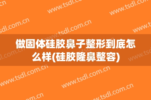 做固体硅胶鼻子整形到底怎么样(硅胶隆鼻整容)