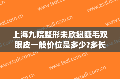 上海九院整形宋欣翘睫毛双眼皮一般价位是多少?多长时间恢复?(九院宋欣双眼皮预约)