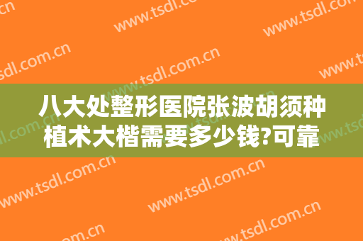 八大处整形医院张波胡须种植术大楷需要多少钱?可靠吗?