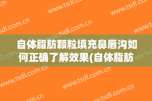 自体脂肪颗粒填充鼻唇沟如何正确了解效果(自体脂肪填充鼻唇沟怎样)